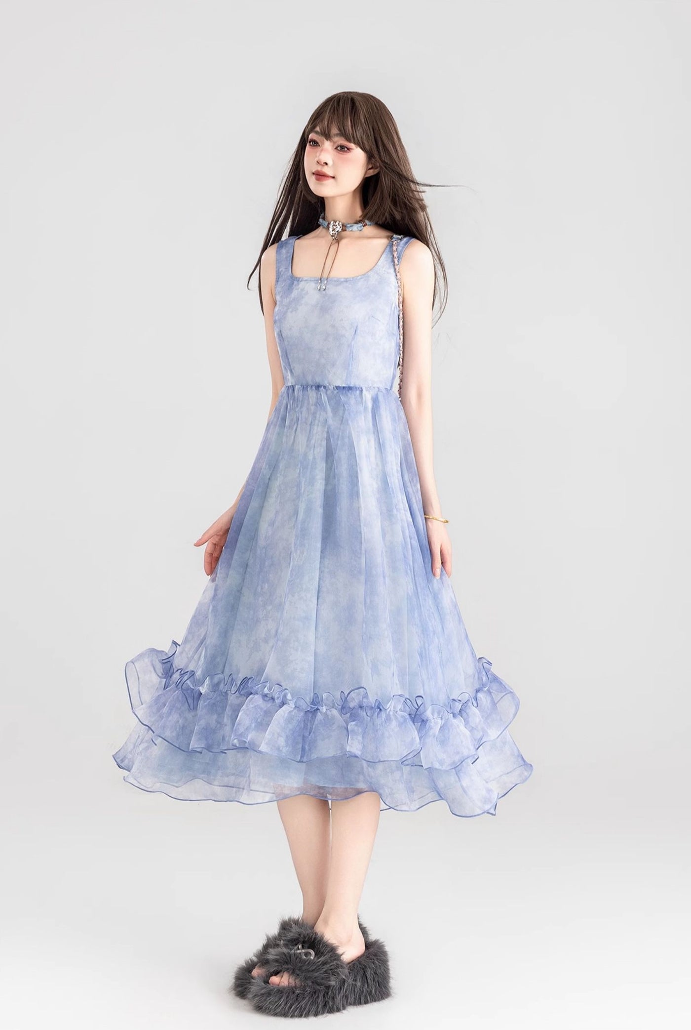 Clear Fairy Royal Style Suspender Dress KEI0098