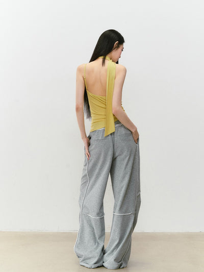 Raw Edge Loose Sweatpants VIA0325