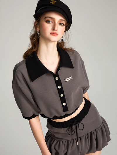 College Style POLO T-Shirt/Skirt VVO0047