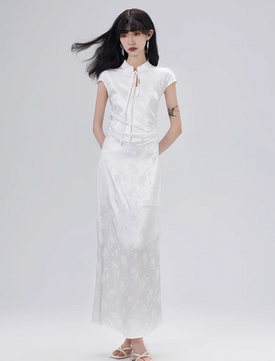 Chinese Style Design Sleeveless Long Dress COH0015