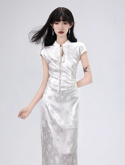 Chinese Style Design Sleeveless Long Dress COH0015