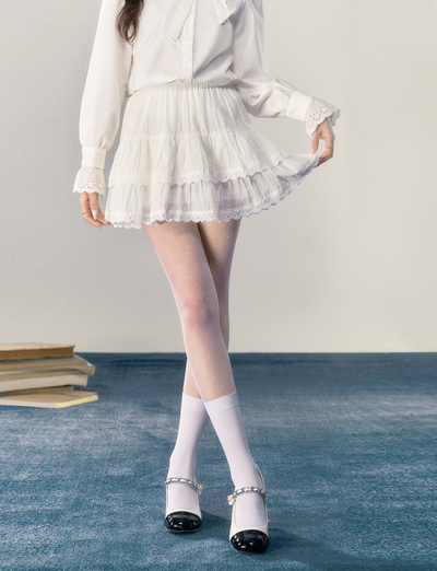 Lace Layered Girly Mini Skirt QDQ0039