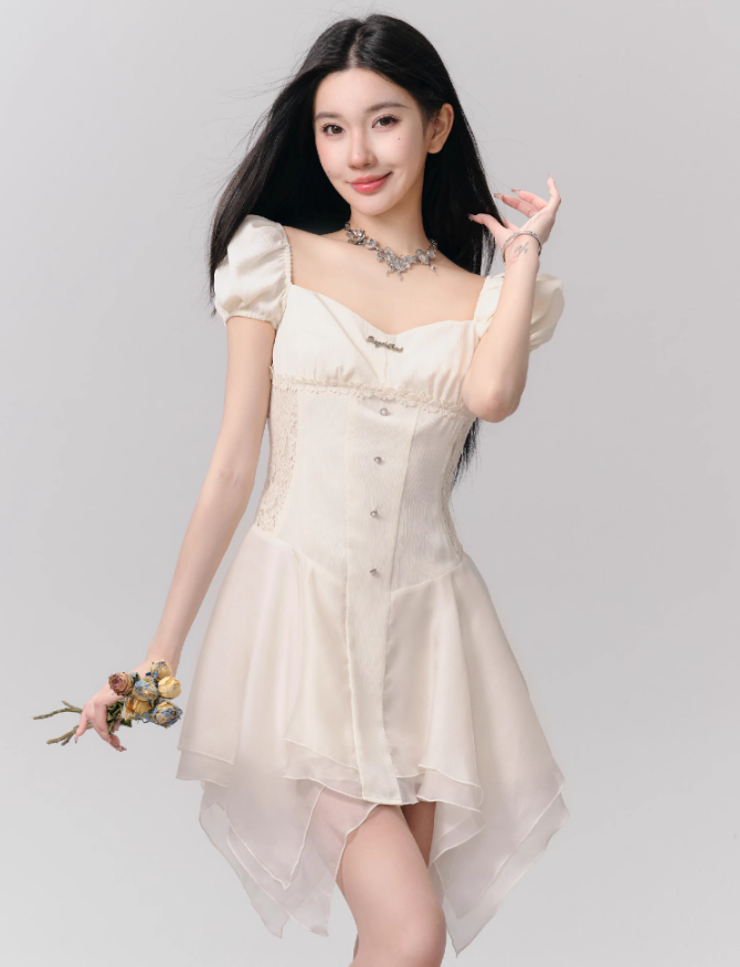 Romantic Patchwork Princess Dress FRA0159