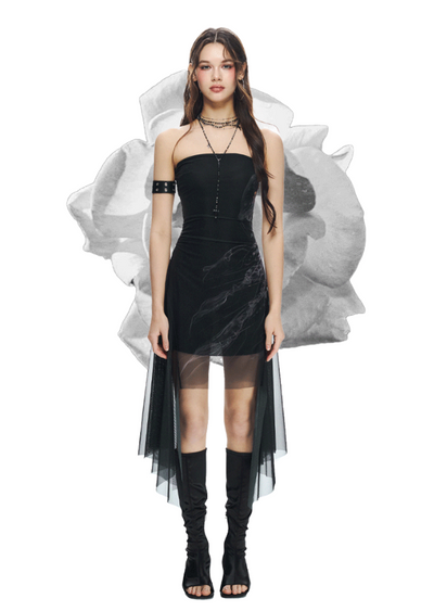 Ocean Jellyfish Print Design French Tube Dress/Top IAM0001