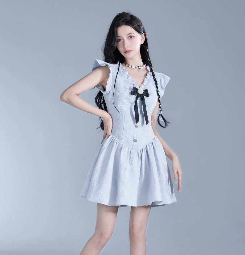 Little Flying Sleeve Princess Dress FRA0163