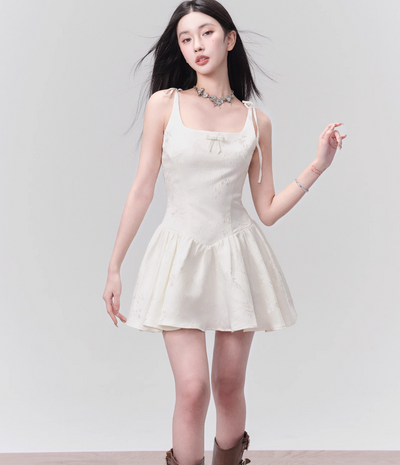 Bow Jacquard Princess Tutu Dress FRA0164