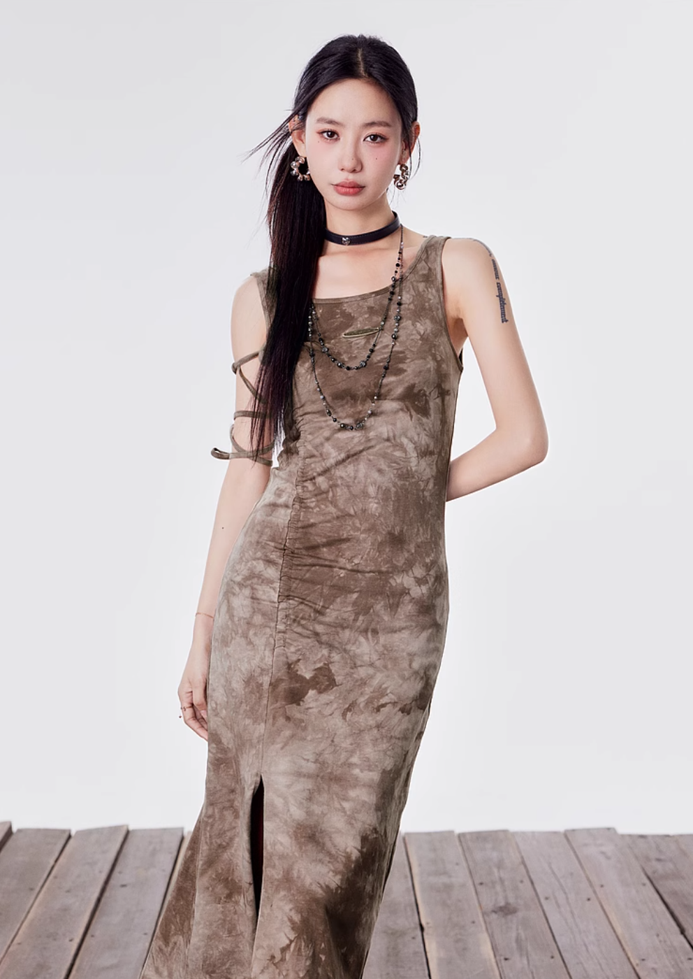 Wasteland sleeveless pleated dress LAC0183