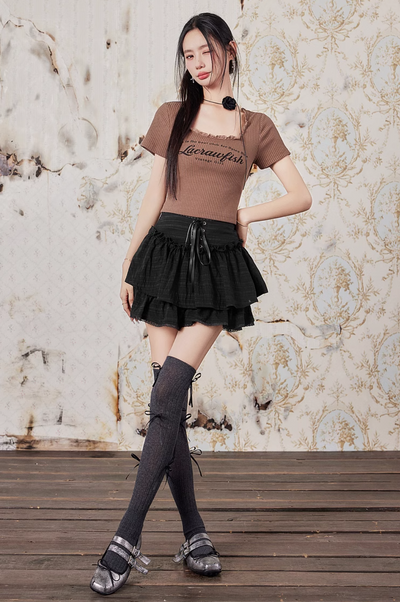 A-line short skirt LAC0196