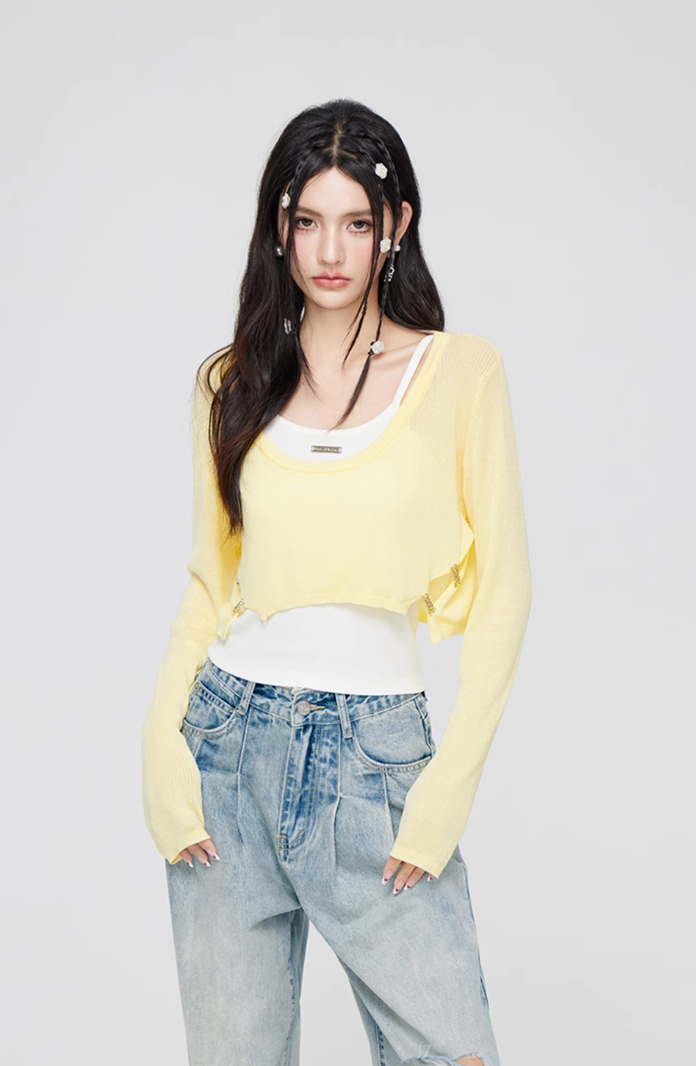 Camisole layered short top MAC0063