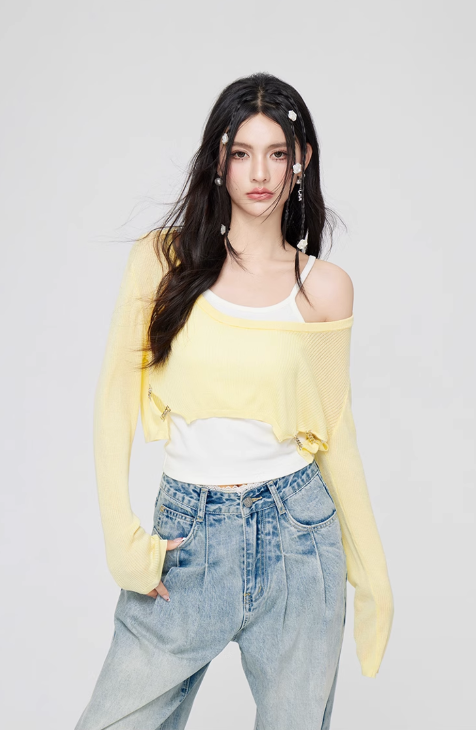 Camisole layered short top MAC0063