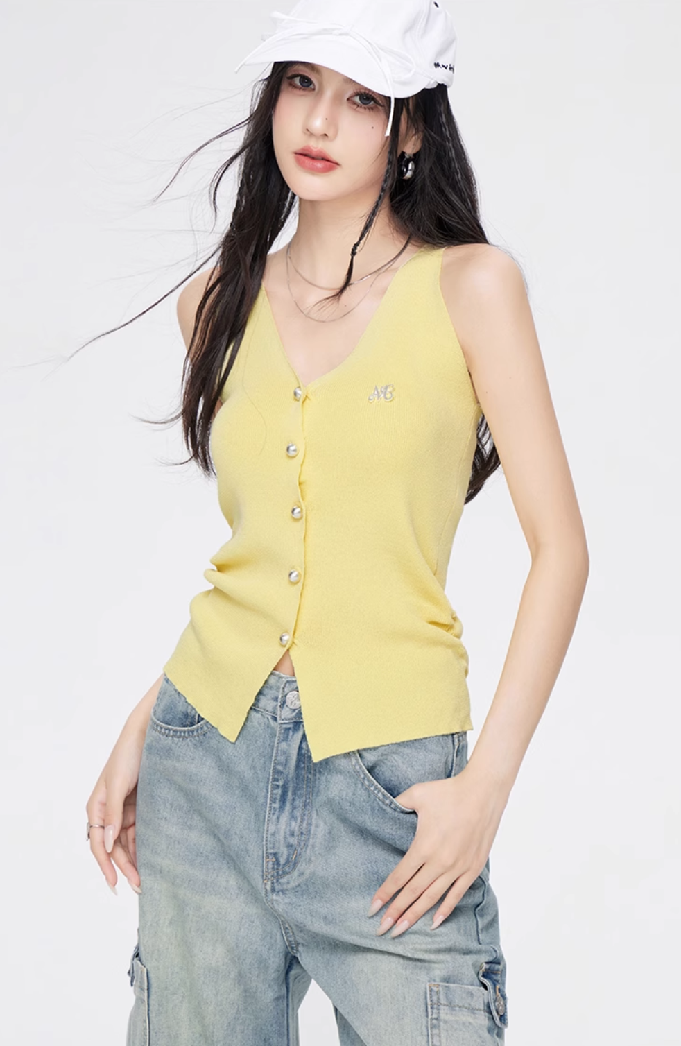 Summer design waist slimming fashionable top MAC0073