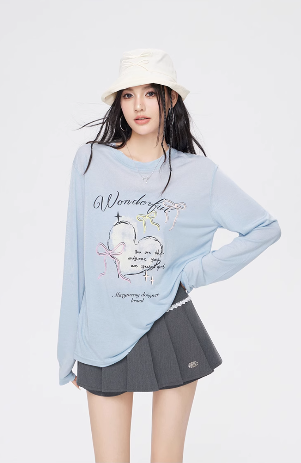 Love cool sweet graffiti breathable top MAC0076