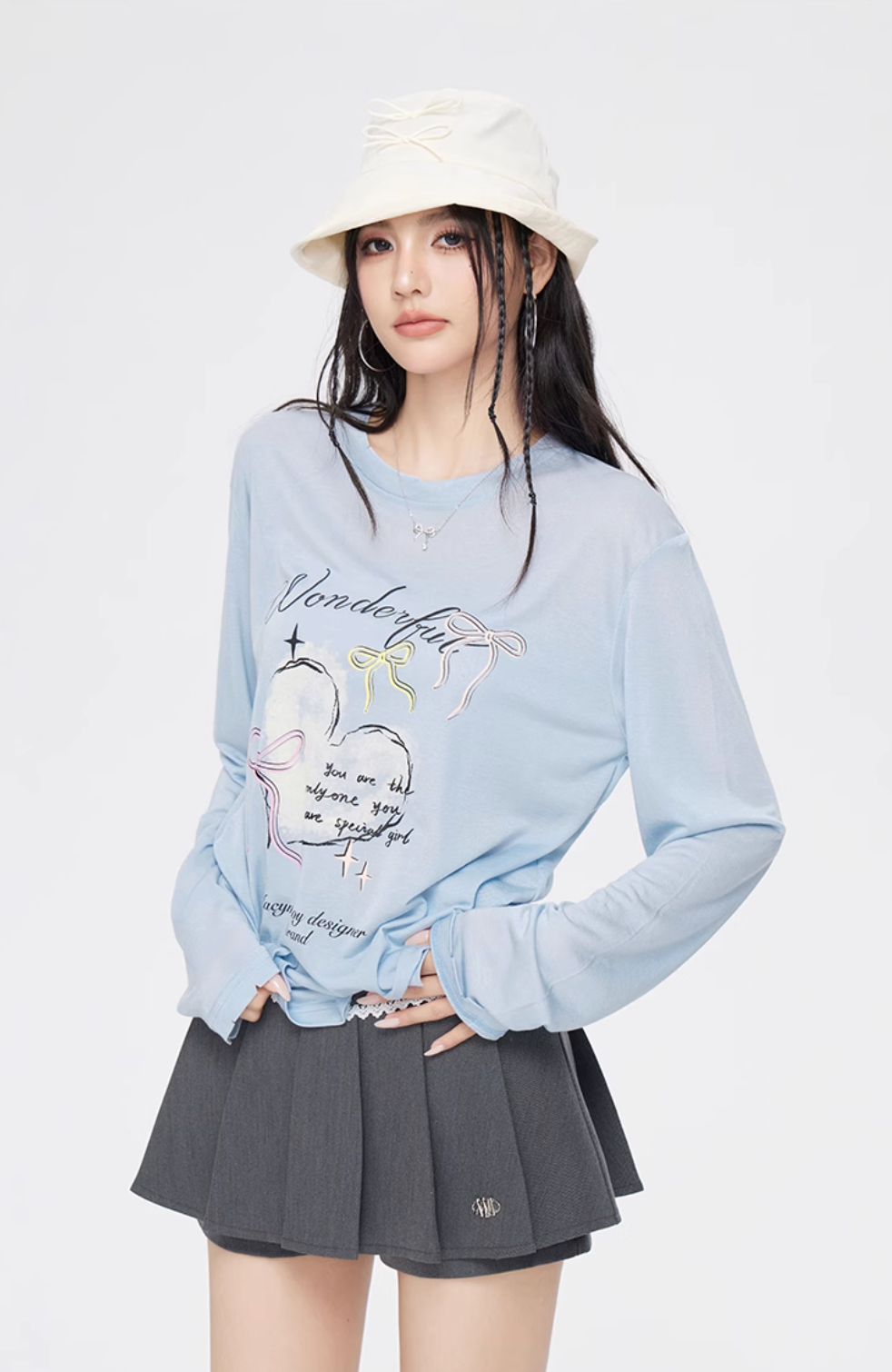 Love cool sweet graffiti breathable top MAC0076