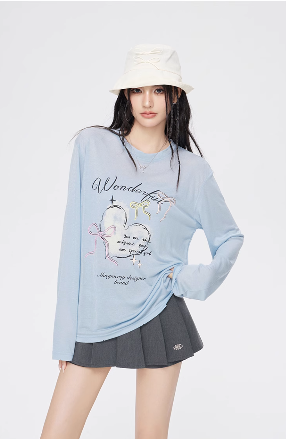 Love cool sweet graffiti breathable top MAC0076