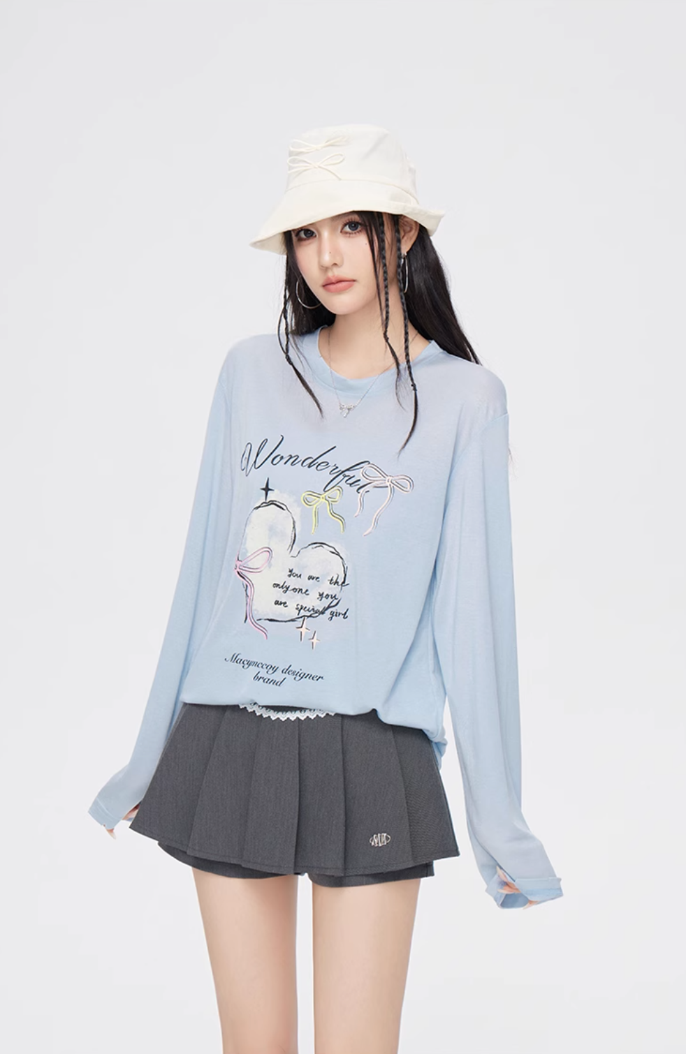 Love cool sweet graffiti breathable top MAC0076