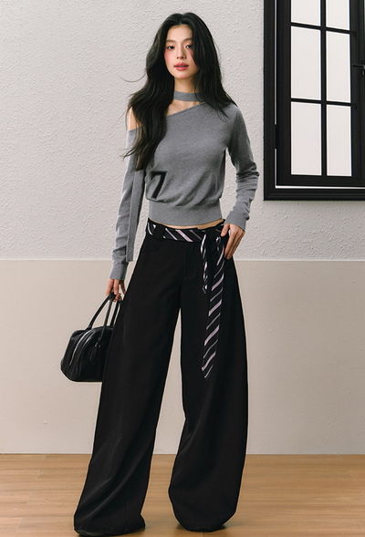 Wide Leg Casual Balloon Silhouette Pants SHI0072