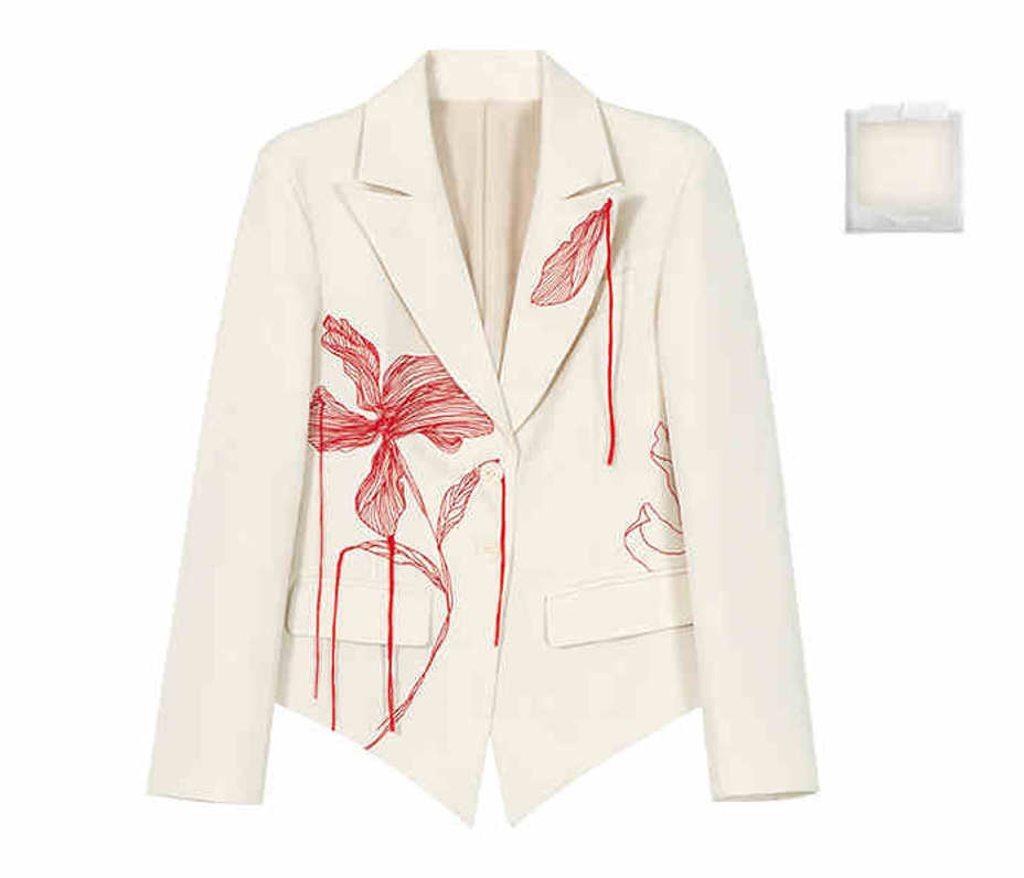 Delicate embroidery design suit jacket BBB0075