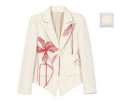 Delicate embroidery design suit jacket BBB0075