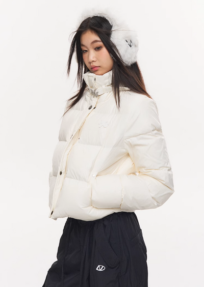 stand collar short down jacket NOT0240