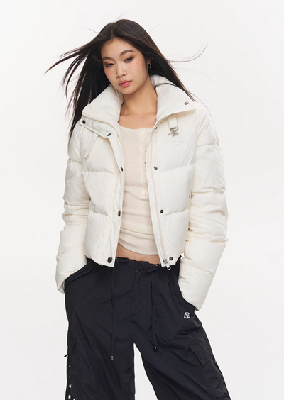 stand collar short down jacket NOT0240