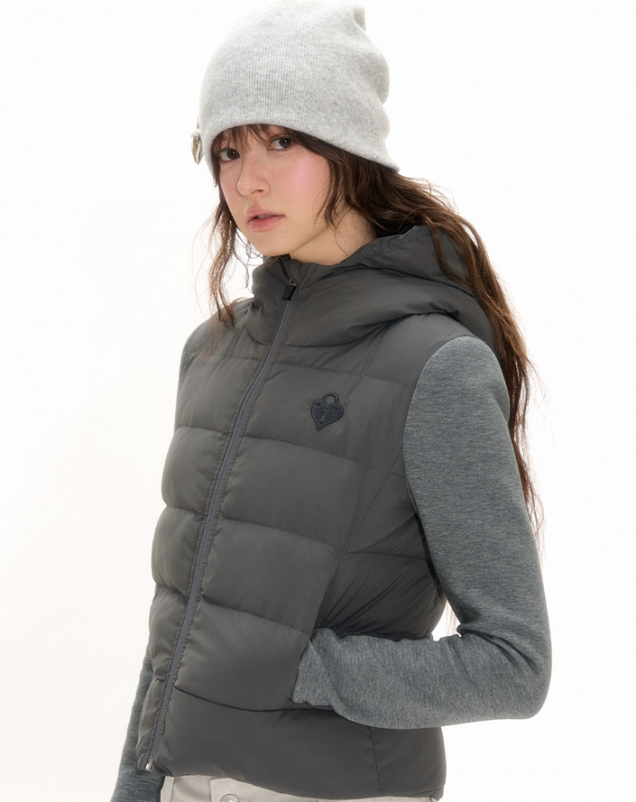 Hoodie Slim White Duck Down Jacket NEC0105