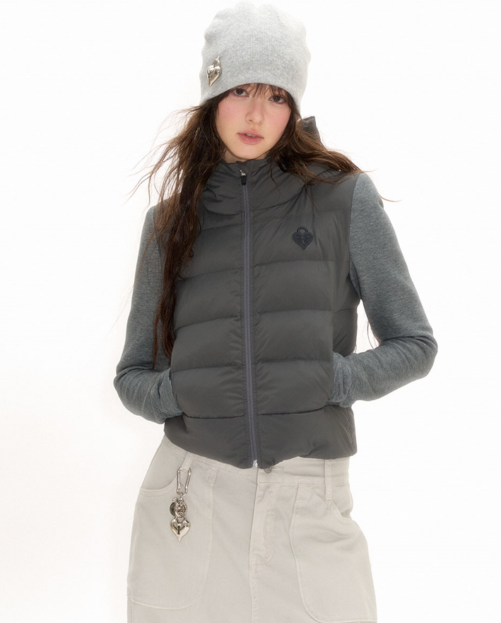 Hoodie Slim White Duck Down Jacket NEC0105