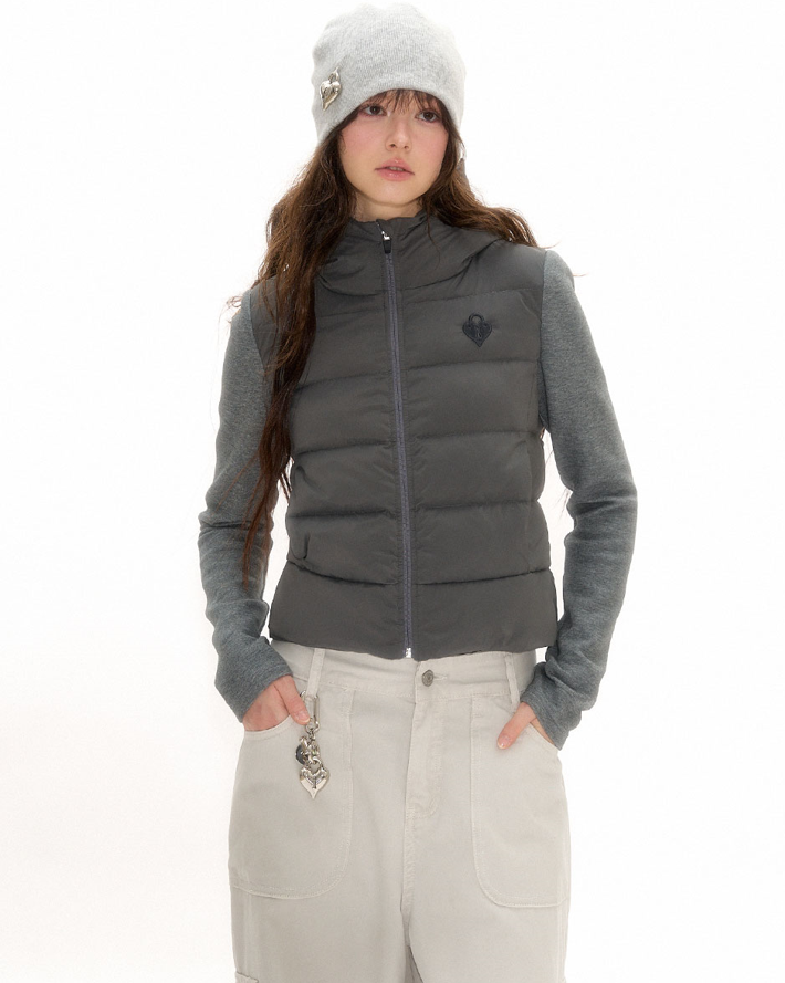 Hoodie Slim White Duck Down Jacket NEC0105