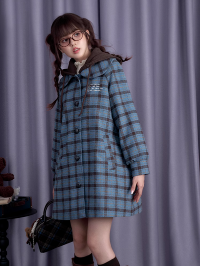 wool quilted hooded coat SAG0205