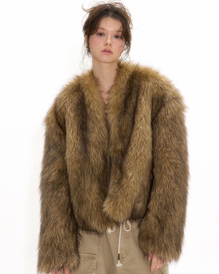【THINK FUR完売品】Fox Like Fur Jacket ファーコート THINK FUR - 地球や環境に優しいEthical Fashion Brand