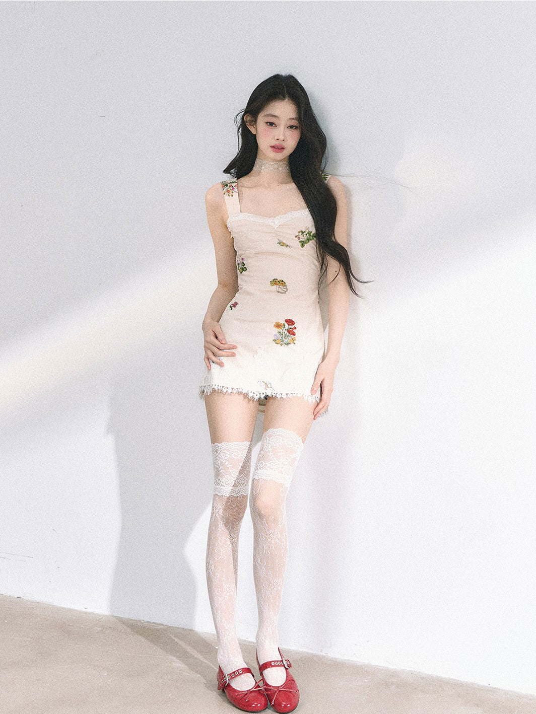 French Lace Flower Dress DIA0449