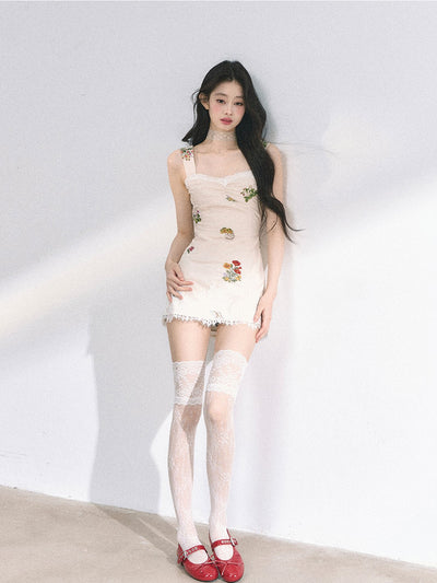 French Lace Flower Dress DIA0449