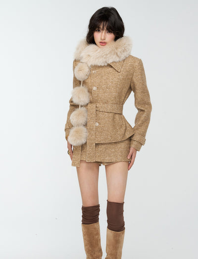 Sequined Jacket/Short Skirt/Midi Skirt 4MU0181