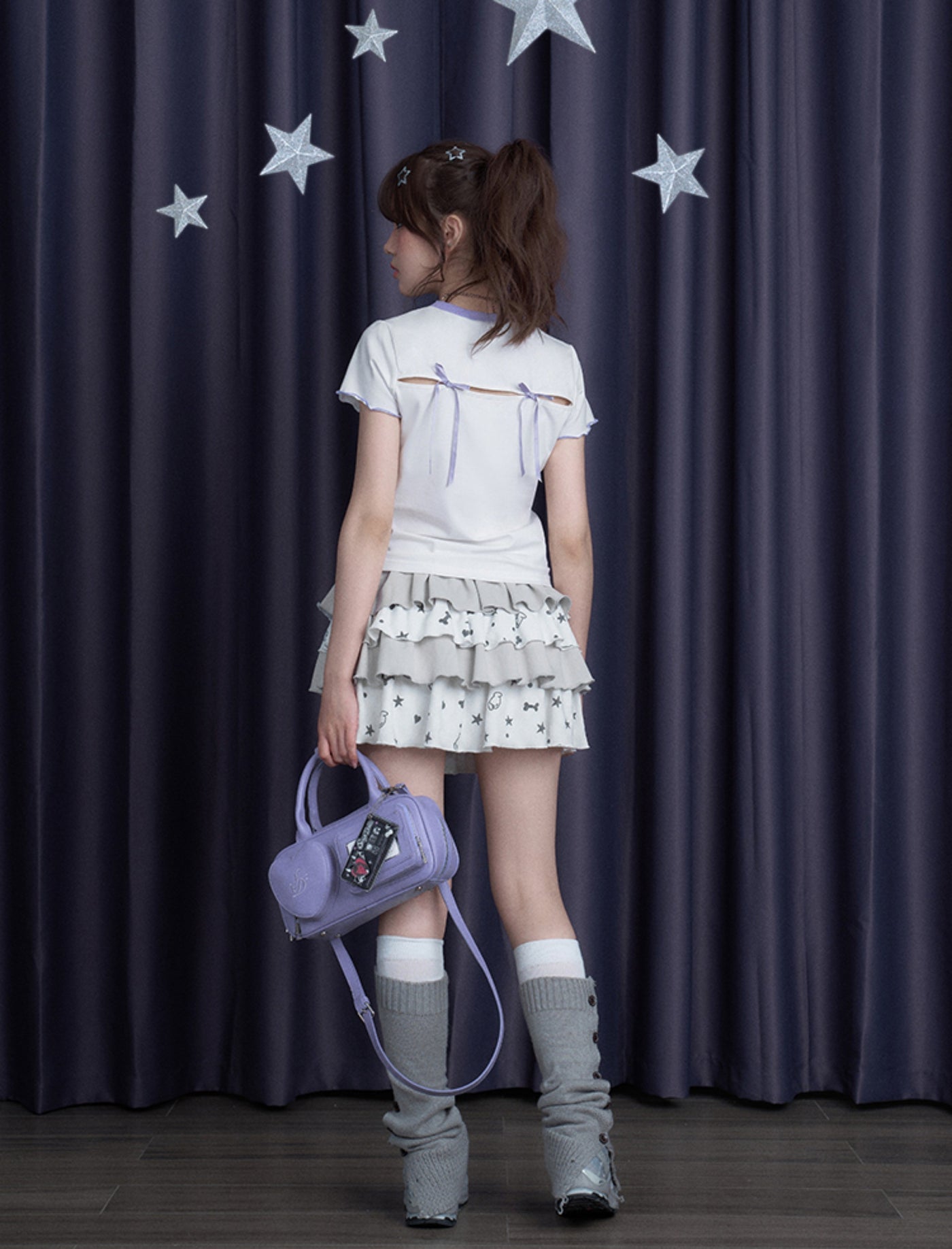 Printed Bow Tie T-shirt SAG0275