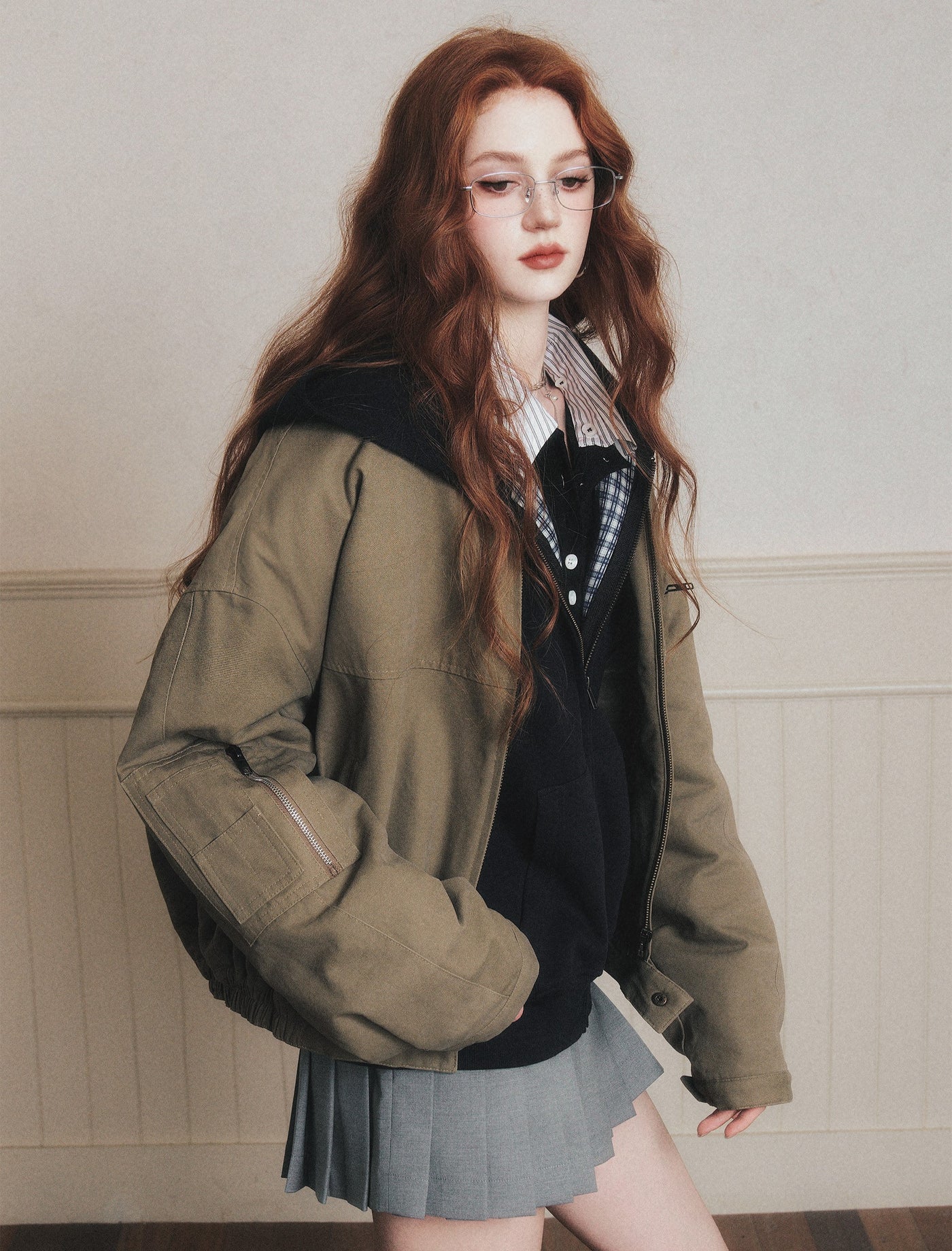 Retro Silhouette Workwear Jacket LUL0185