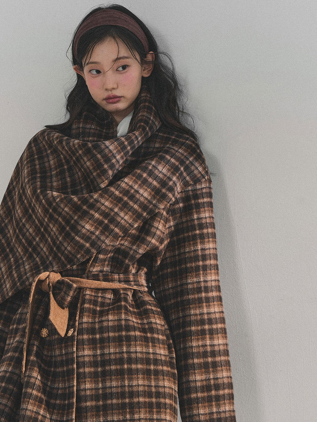 Multi Color Double-faced Wool Coat DIA0704