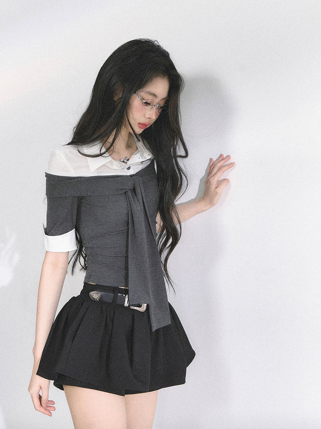 Short Sleeve Waist Slimming T-shirt DIA0496