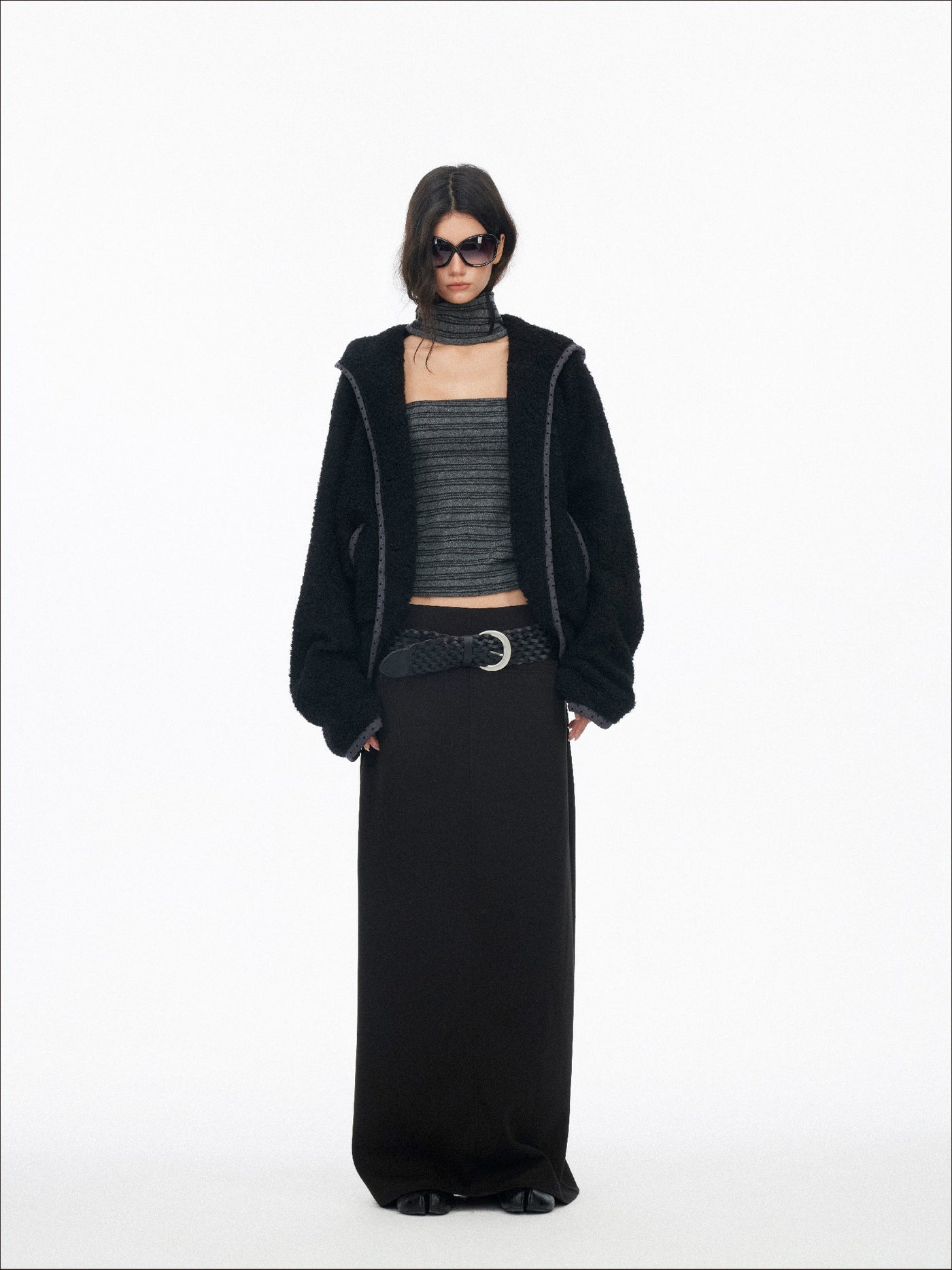 Drop Shoulder Loose Batwing Sleeve Jacket SAL0195