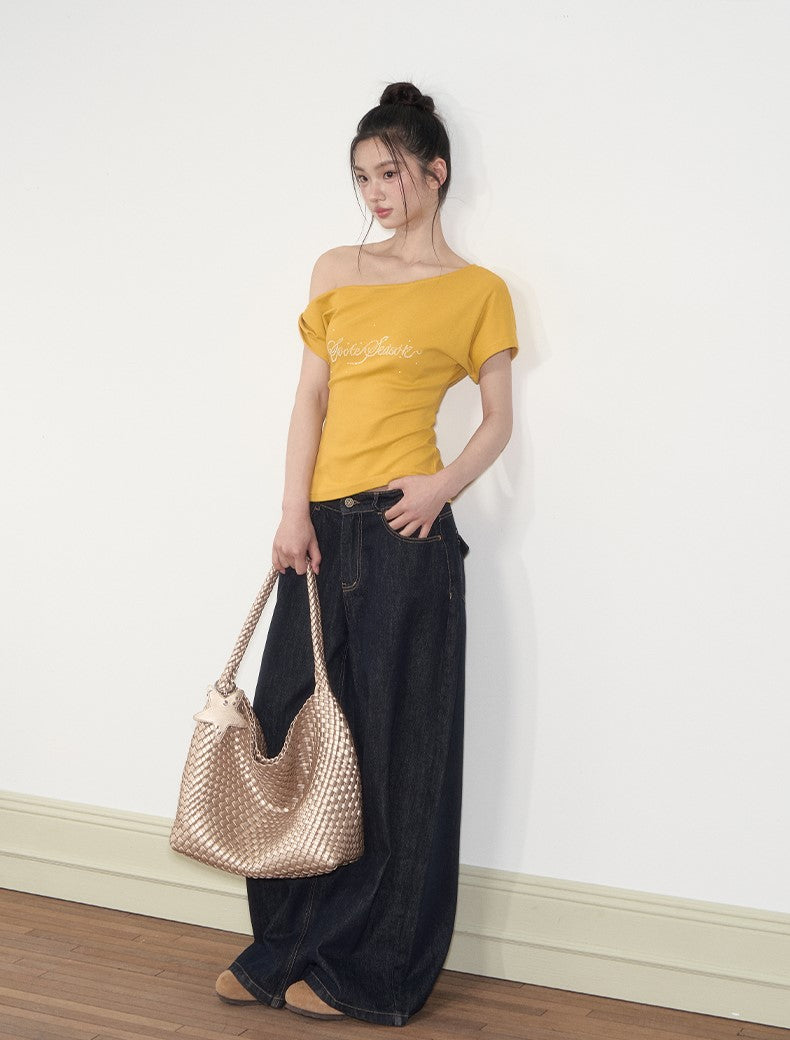 Twisted Diamond Pearl Casual T-shirt SOO0009
