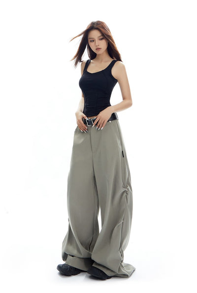 Casual Loose Versatile Wide-leg Mopping Pants APE0318