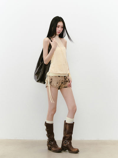 Halter Neck Glittering Top VIA0240