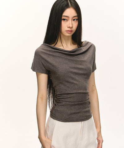 Swing Collar Short-sleeved T-shirt ANA0046