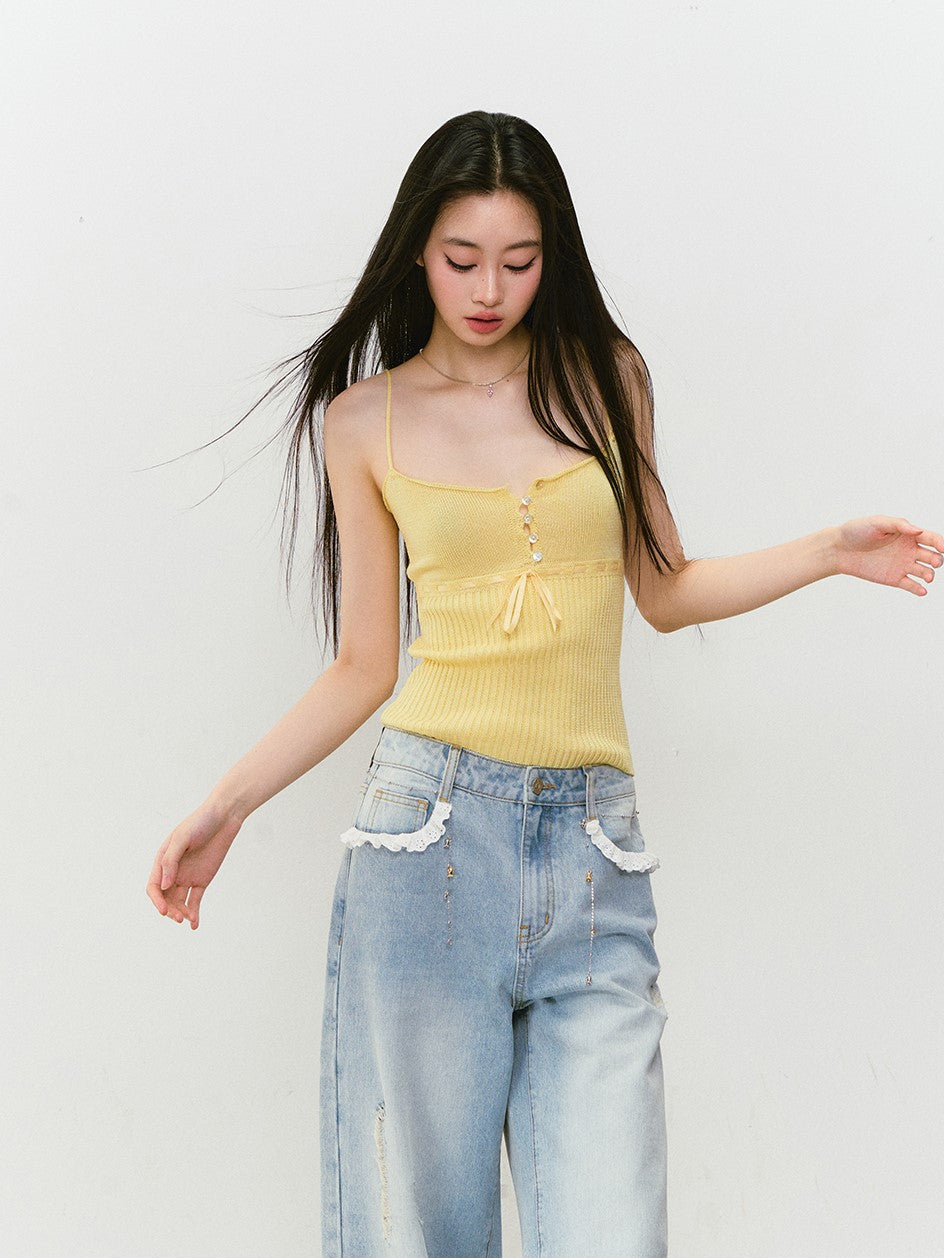 Button Slim Camisole VIA0306