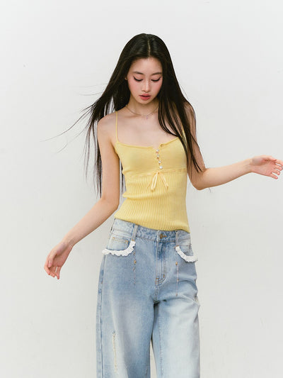 Button Slim Camisole VIA0306
