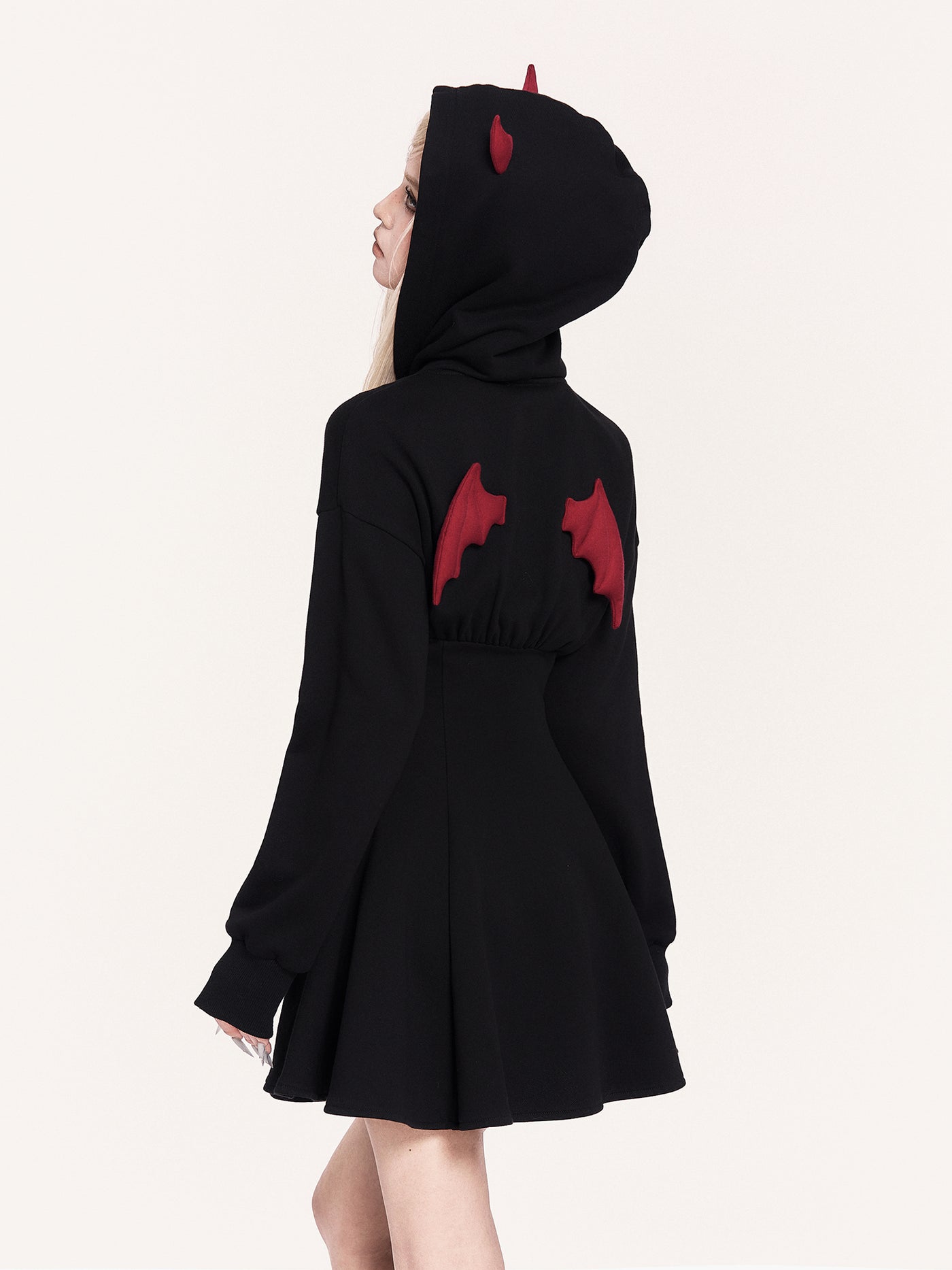 Little Devil Wings Hooded Dress/Sweatshirt VOC0461