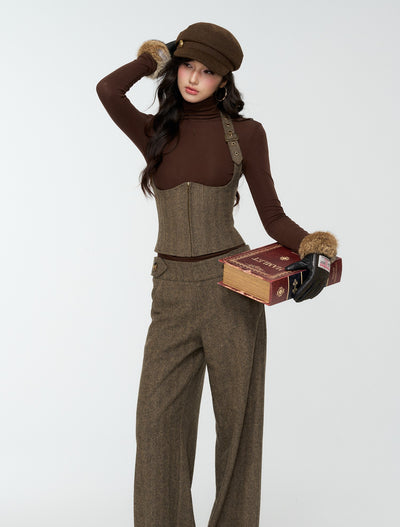 High-End Suit Tweed Vest/Pants 4MU0182