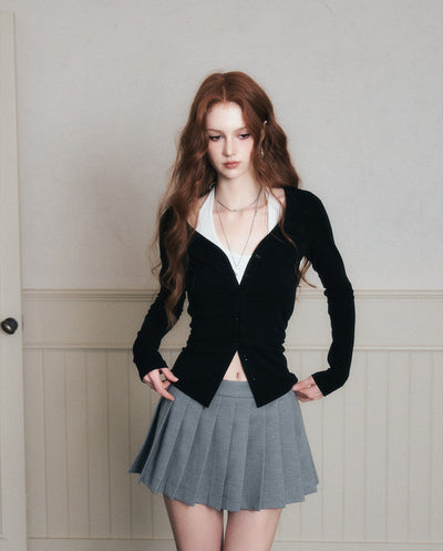 Low-Waist Pleated Skirt LUL0181