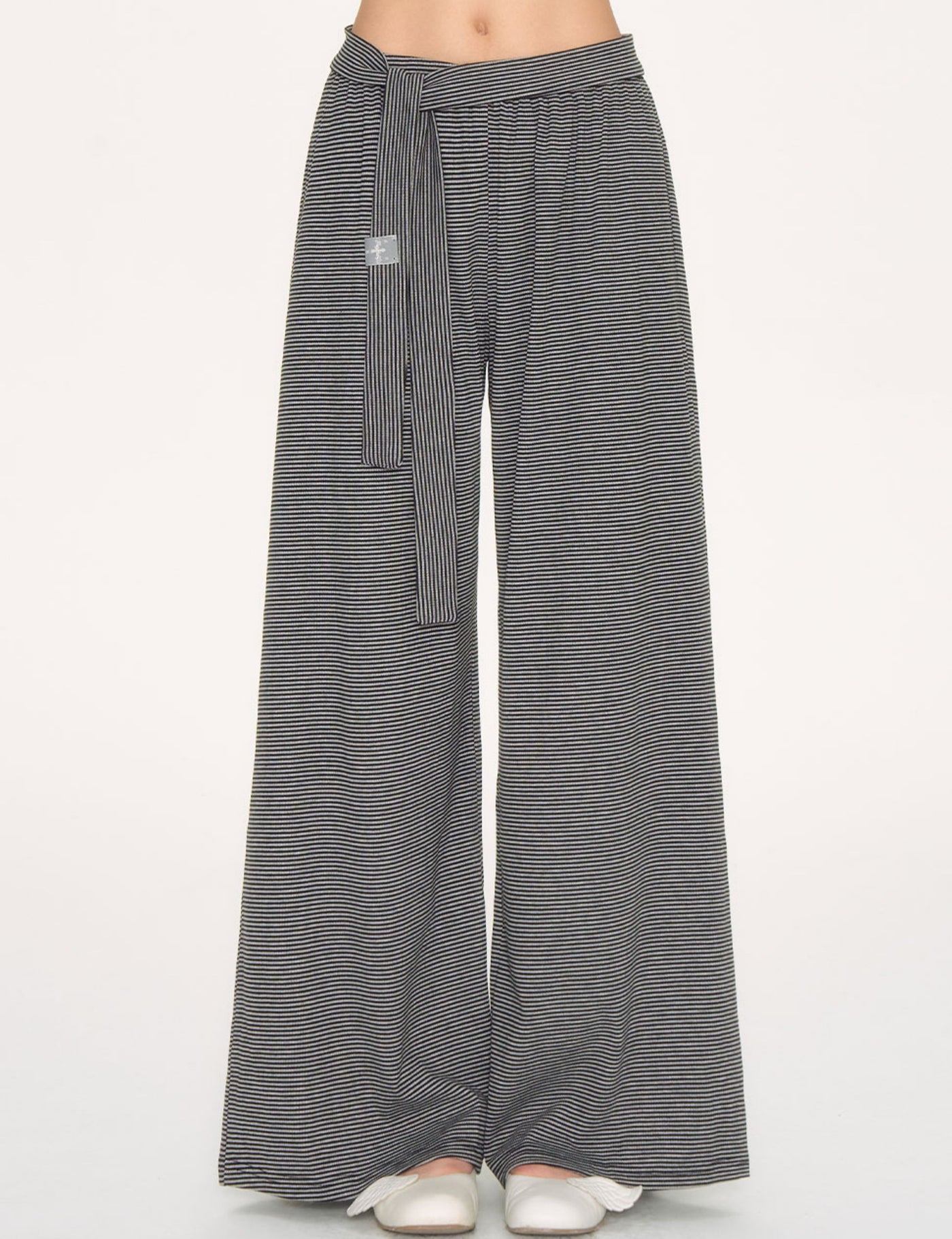 Striped Loose Casual Drape Pants NEC0223