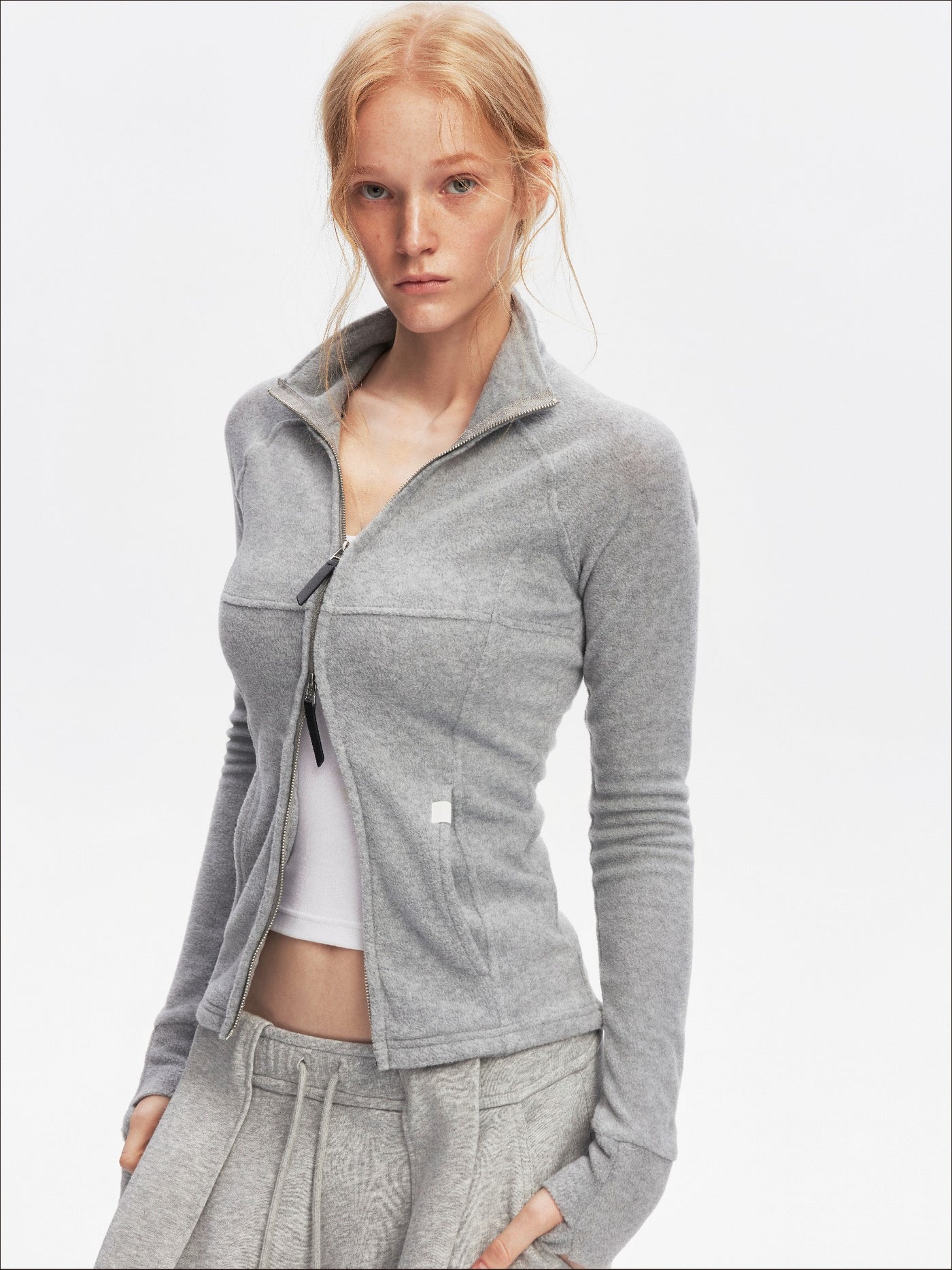 Sports Style Fleece Design Slim Jacket SAL0203