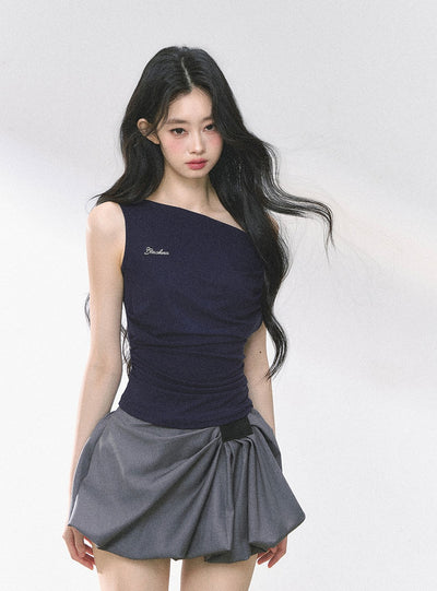 American Style Waist Slim T-shirt DIA0468