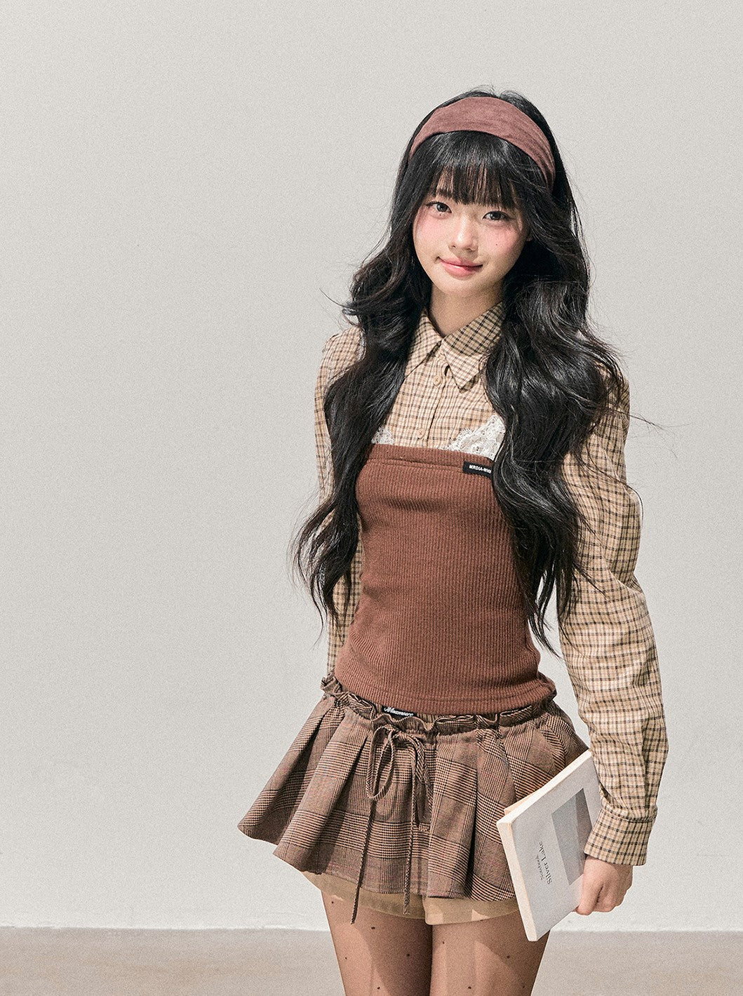 Faux Three-Piece Plaid Shirt DIA0762